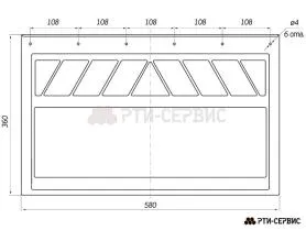 Брызговик для тягача 580х360 мм Iveco - фото 1