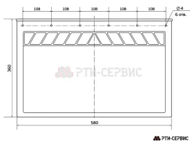 Брызговик 580х360 мм Hino