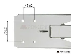 Запор штанговый Ø27 Zn ручка Push